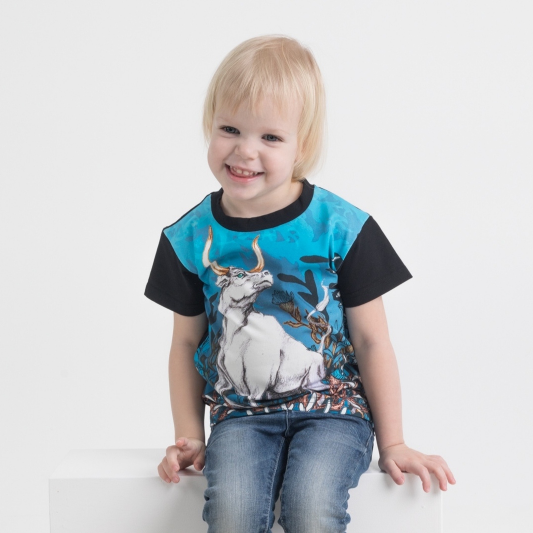 Puuvillane Väikelapse T-särk Härg