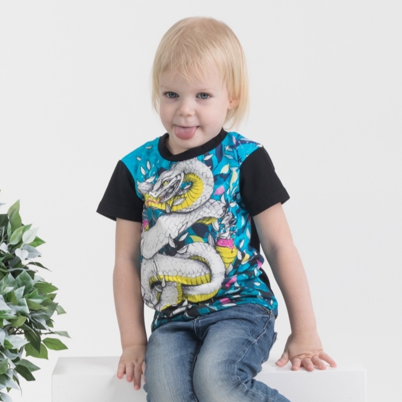 Puuvillane väikelapse T-särk madu