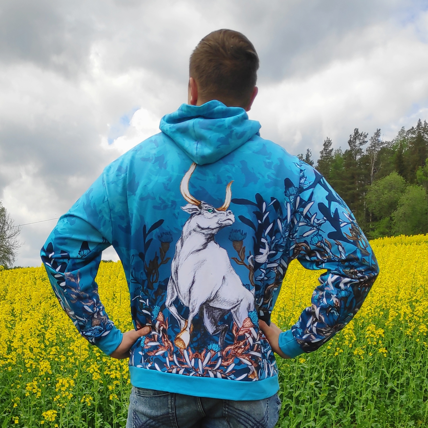 Kapuutsiga pusa härg Eesti disan kantav kunst