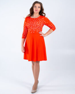 A-lõikeline kleit südamed