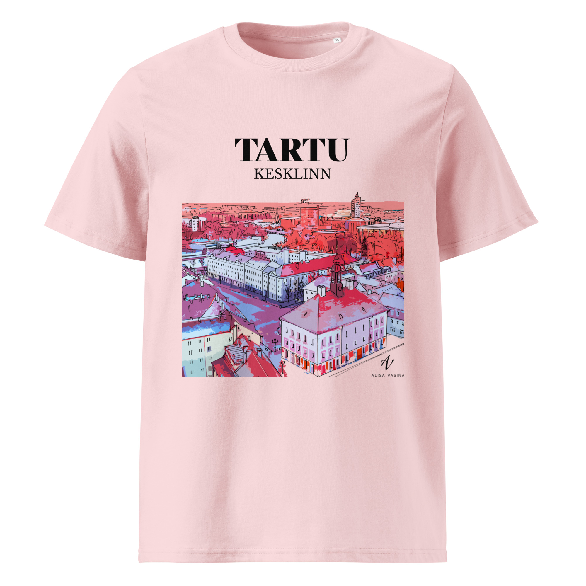 unisex-organic-cotton-t-shirt-cotton-pink-front-6857bc22d983d.jpg T-särk Kesklinn
